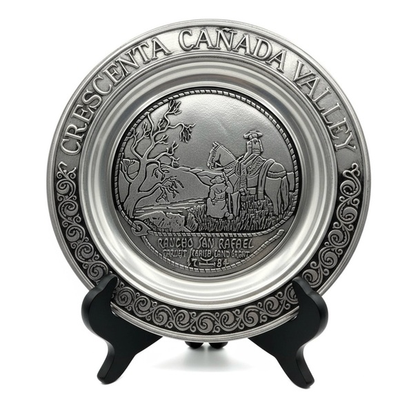 Wilton Other - Wilton Pewter Plate Crescenta Canada Valley‎ Rancho San Rafael 1975 Vintage